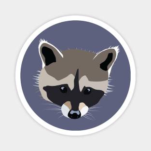 Raccoon Face cute illustration Magnet